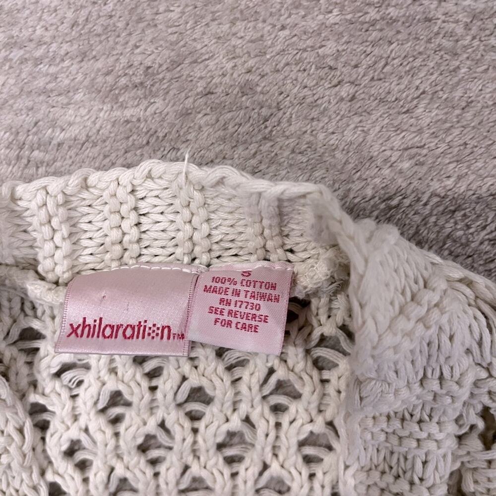 Vintage Y2K Xhilaration Cream Crochet Cardigan - Boho Festival Style  Brand: Xhi - Picture 2 of 6